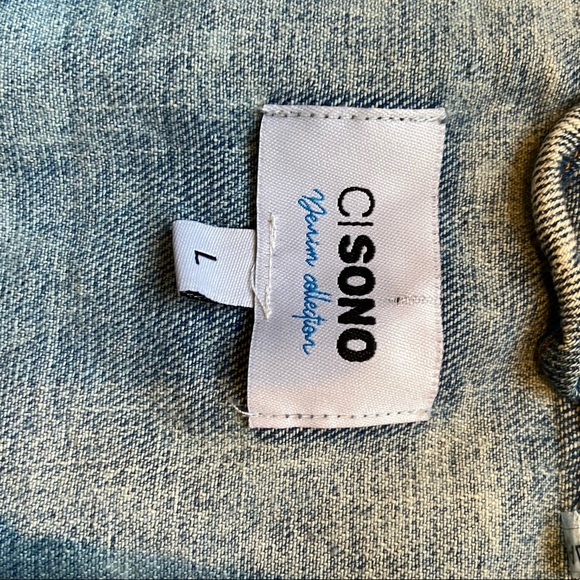 Womens Jean vest, size L - Picture 4 of 4